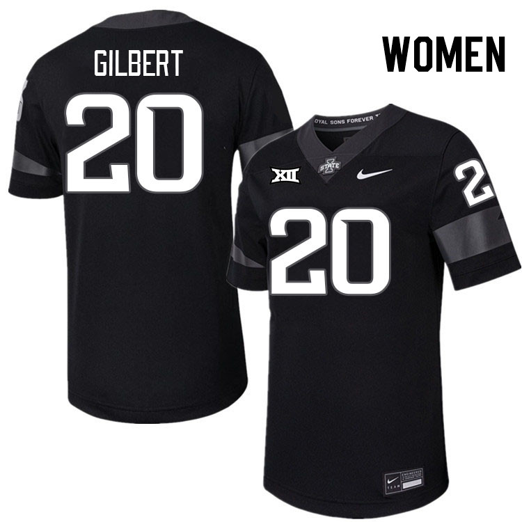 Women #20 Jace Gilbert Iowa State Cyclones College Football Jerseys Stitched-Black